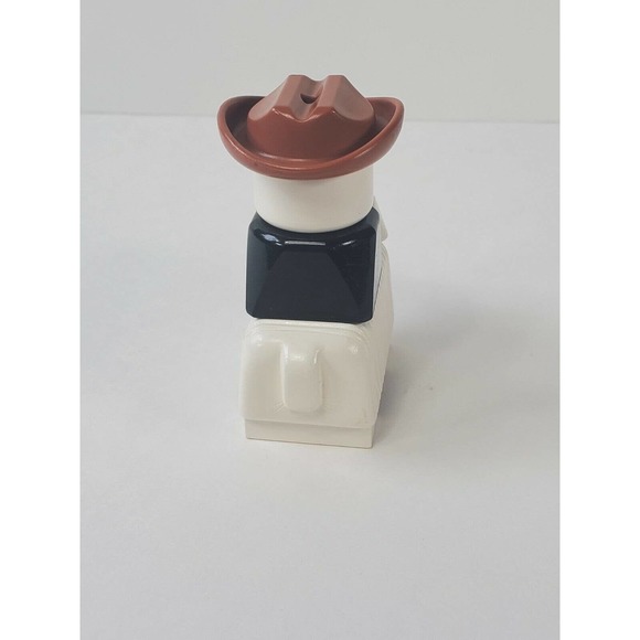 Vintage Lego Duplo Figure Cowboy on top of Vintage Lego Duplo Sheep - Picture 6 of 8